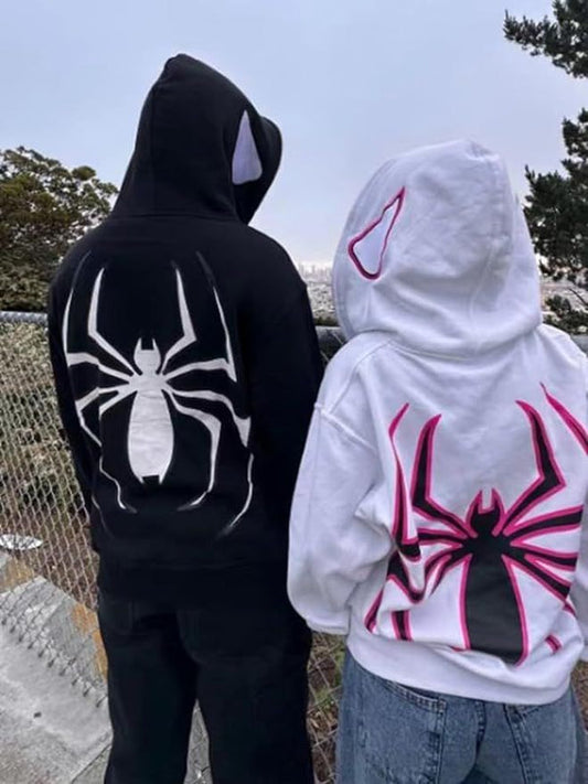 Spider-Man Zip-Up Couple Hoodie