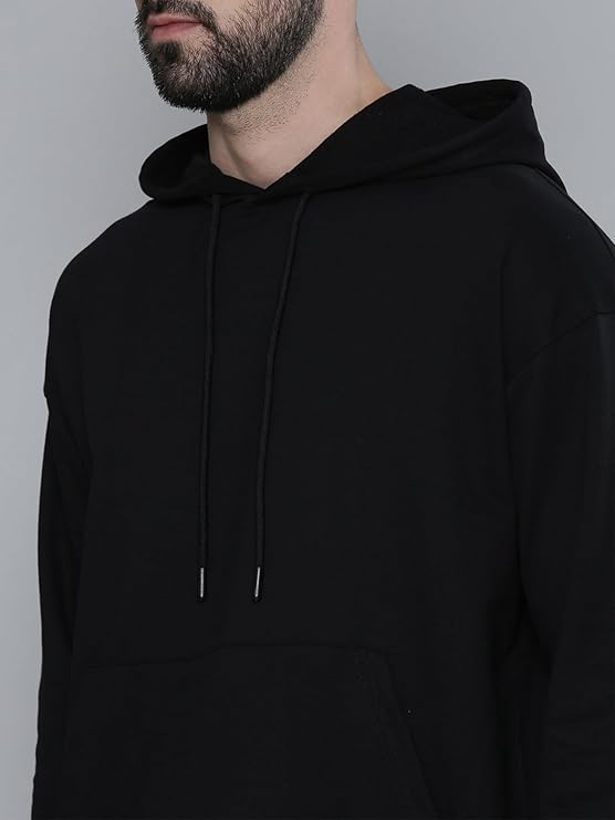 Men’s Classic Black Hoodie & Jogger Set – Minimal Streetwear Edition