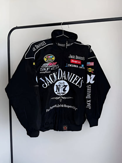 Jack Daniel's Racing Jacket – Black Embroidered Fabrizo Style