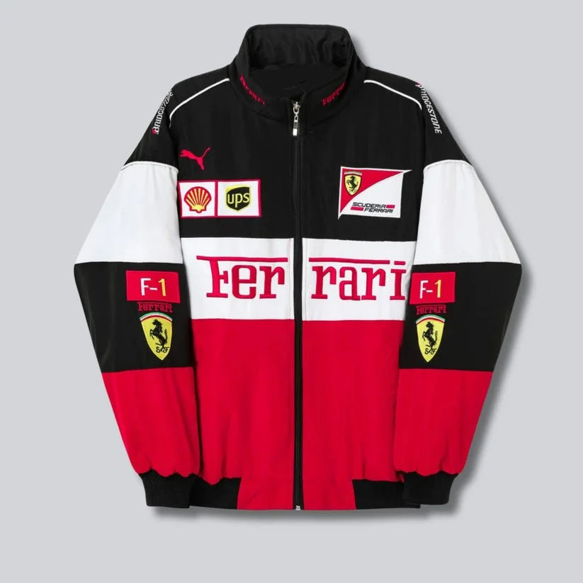 Red Ferrari F1 Racing Jacket
