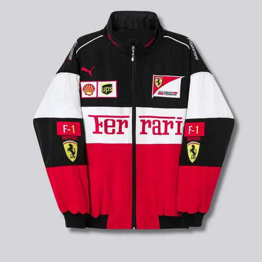 Red Ferrari F1 Racing Jacket