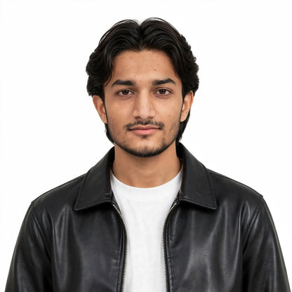 Black Faux Leather Jacket – Minimal Streetwear Coach Edition