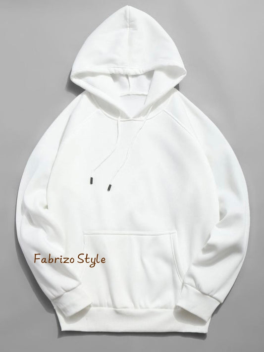 Classic White Pullover Hoodie – Minimalist Streetwear Essential