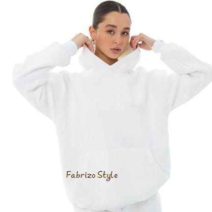 Classic White Pullover Hoodie – Minimalist Streetwear Essential