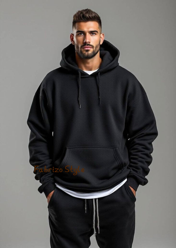 Classic Black Pullover Hoodie – Essential Streetwear Edition
