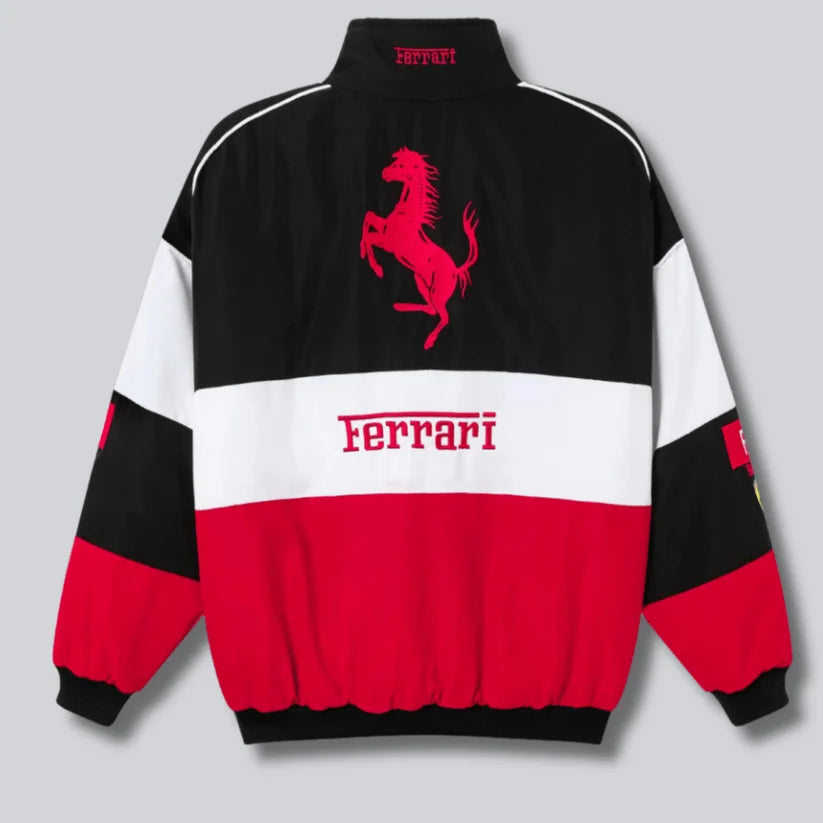 Red Ferrari F1 Racing Jacket