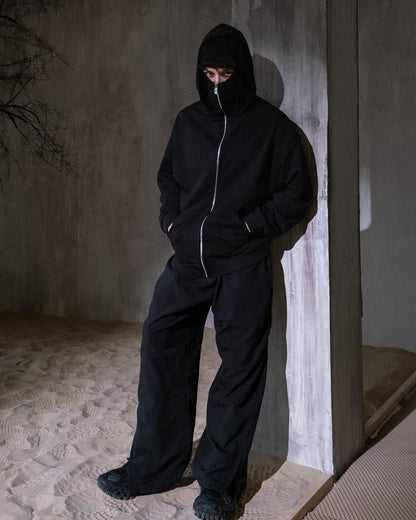Full Face Zip-Up Balaclava Hoodie for Men