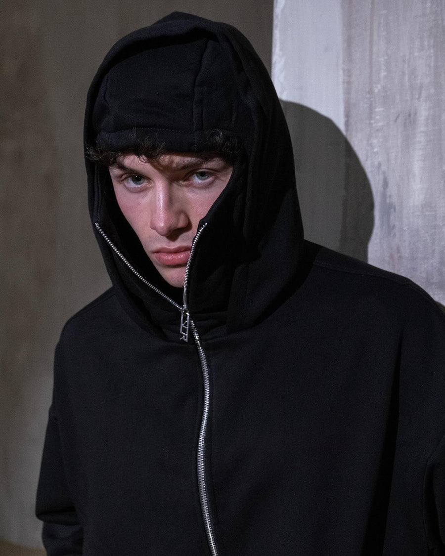 Full Face Zip-Up Balaclava Hoodie for Men