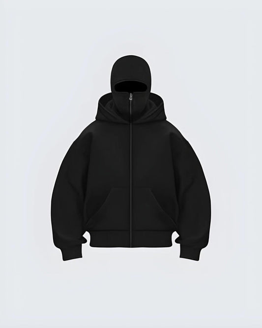 Full Face Zip-Up Balaclava Hoodie for Men