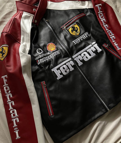 Ferrari F1 Leather Jacket – Wear Your Ferrari Passion
