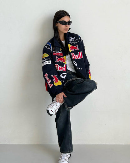 Red Bull Racing Streetwear Jacket – Unisex Motorsport Style