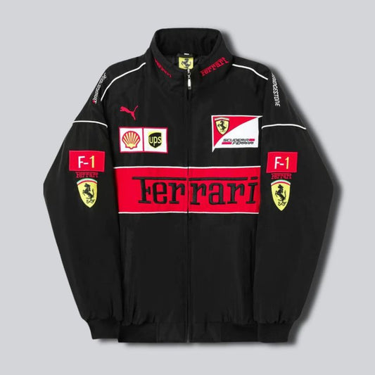 Ferrari Black F1 Racing Jacket