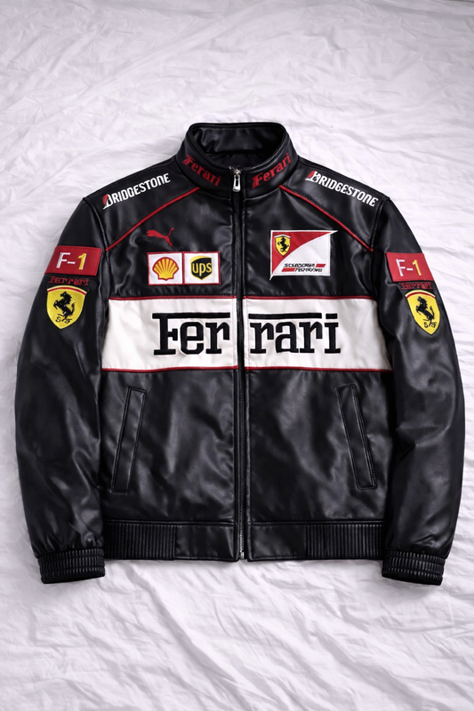 Ferrari F1 Leather Jacket