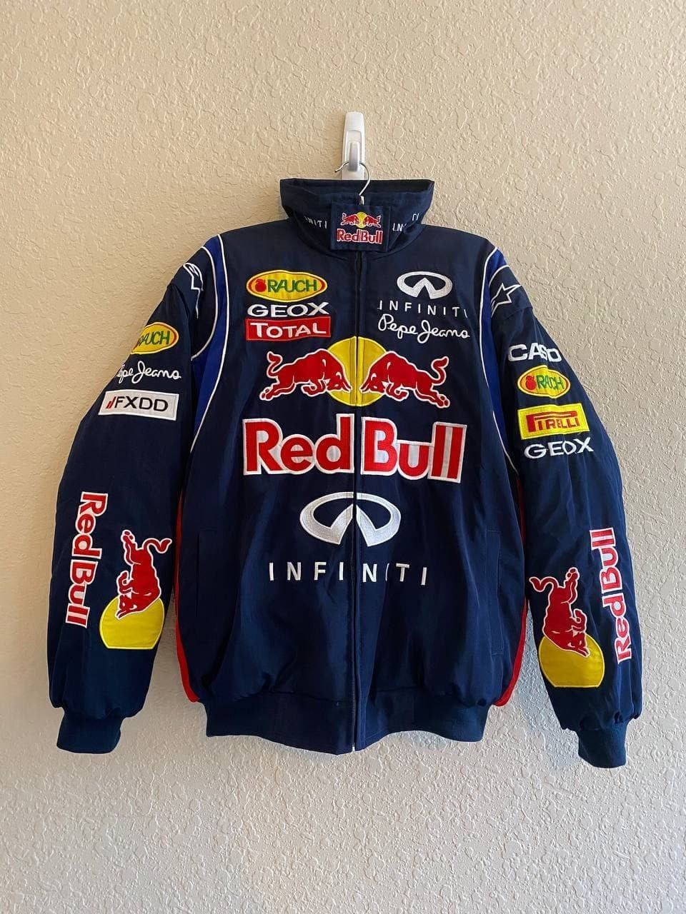 Red Bull Racing Embroidered Parachute Puffer Jacket