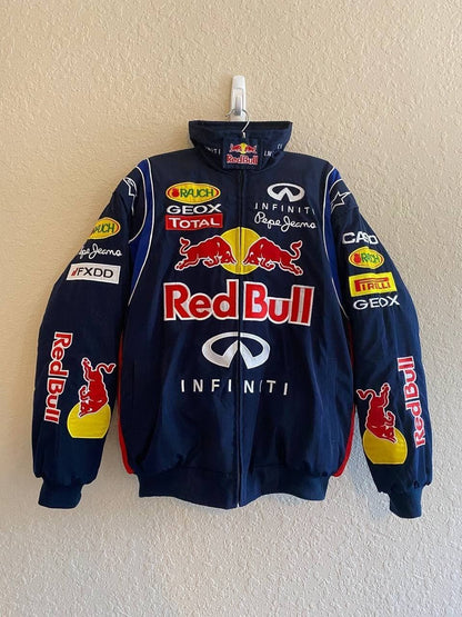 Red Bull Racing Embroidered Parachute Puffer Jacket