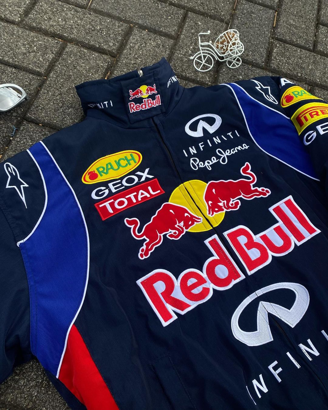 Red Bull Racing Embroidered Parachute Puffer Jacket