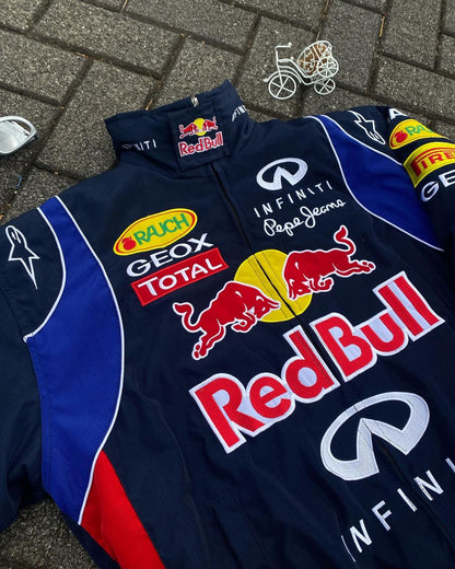 Red Bull Racing Embroidered Parachute Puffer Jacket