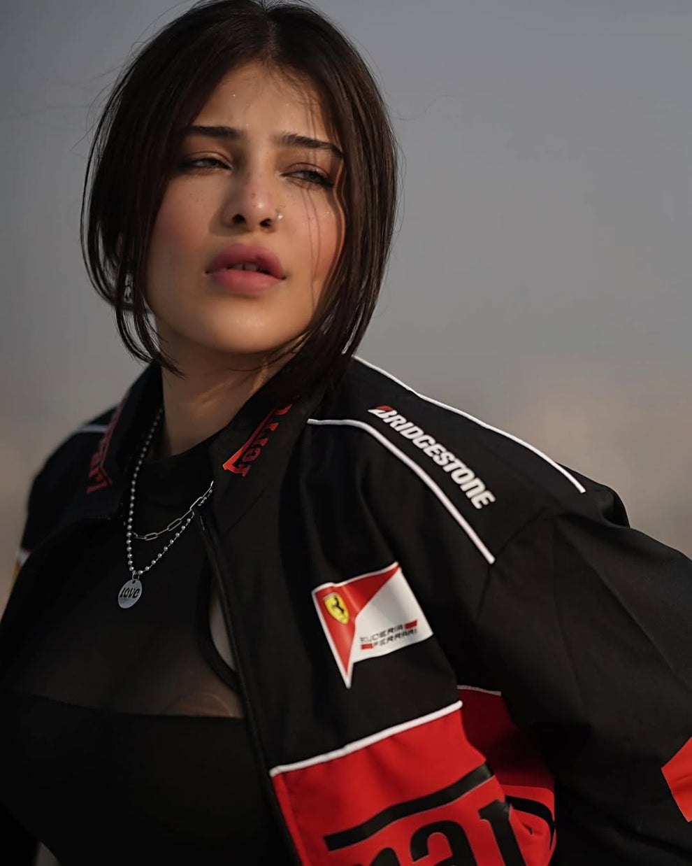 Ferrari Black F1 Racing Jacket