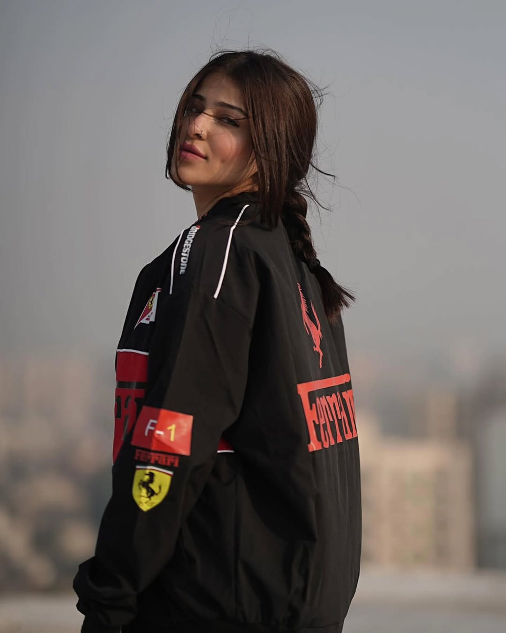 Ferrari Black F1 Racing Jacket