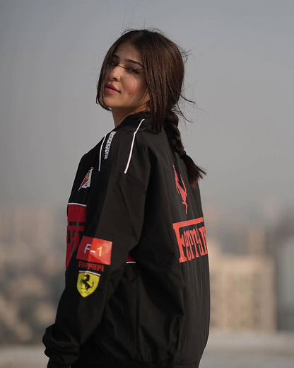 Ferrari Black F1 Racing Jacket