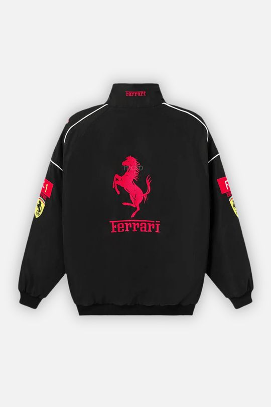 Ferrari Black F1 Racing Jacket