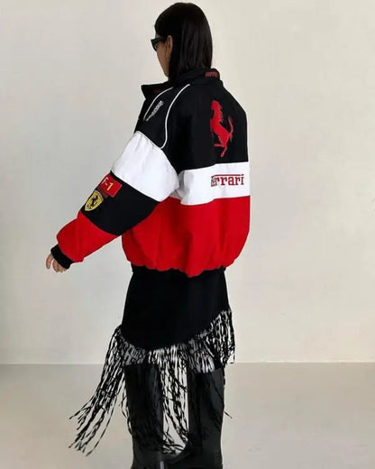 Red Ferrari F1 Racing Jacket