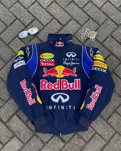 Red Bull Racing Embroidered Parachute Puffer Jacket