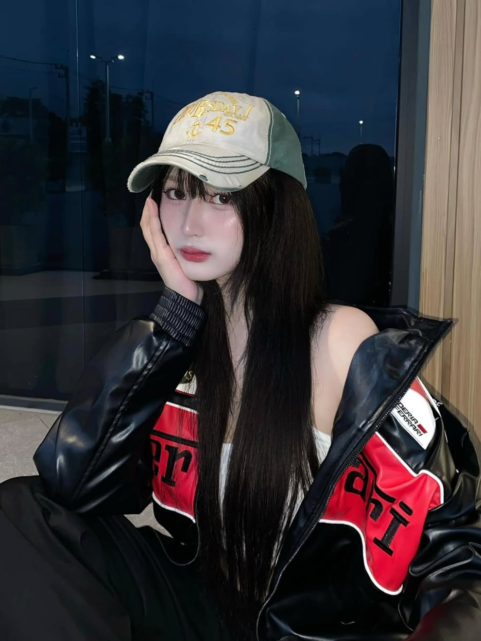 Ferrari F1 Racing Black & Red Leather Jacket – Scuderia Motorsport Edition