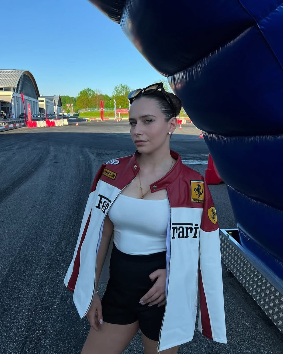Ferrari F1 Vintage Racing Faux Leather Jacket – Classic Motorsport Style