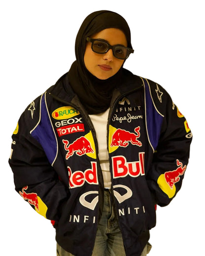 Red Bull Racing Embroidered Parachute Puffer Jacket