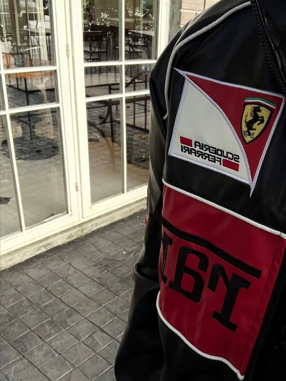 Ferrari F1 Racing Black & Red Leather Jacket – Scuderia Motorsport Edition