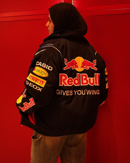 Red Bull Racing Embroidered Parachute Puffer Jacket